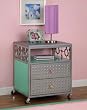 Bauble Girls 2-Drawer Castered Chest with 1 Open Shelf By Powell Furniture