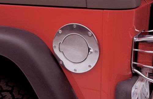 Rampage 75013 Chrome Billet Style Gas Cover with Lock Fit