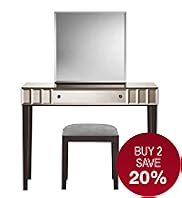 Sloane Dressing Table, Mirror & Stool Set