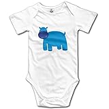 クール ボーイとガール かわいい ブルー カバ ポスター Tシャツ コットン White Size 24 Months