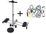 Wacces Leg Pro Exercise Machine With Twist Board And 16 Pc Resistance Bands For P90X Or Any Fitness Program