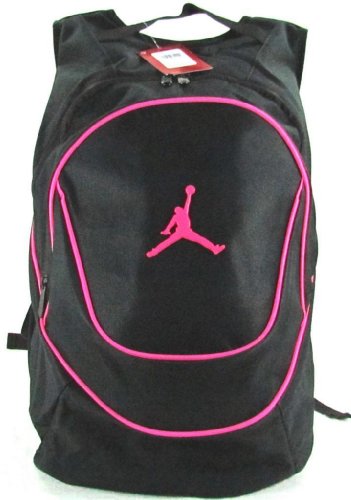 Jordan Nike Air Jumpman Sports Bag Backpack-Black/Pink