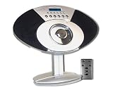 SuperSonic SC-3311 Vertical CD Player AM FM Alarm Clock Stereo System