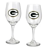 Green Bay Packers NFL 2Pc Team Wine Glass Cup Set