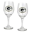 NFL Green Bay Packers 14-Ounce Wine Glass (Set of Two)