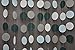 Teal White and Gray Paper Garland - Garland - Heart Garland - Wedding Decoration - Bridal Shower - Birthday Party Decor - Paper Circle Garland - 10 feet Long