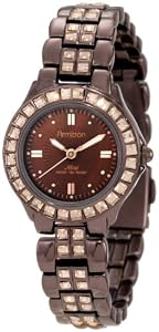 Unisex 753689BMIBWmns Rosetone Brown MOP Crystal Accents