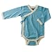 Baby Soy Long Sleeve Kimono Bodysuit Onesie (3-6 months, ocean)
