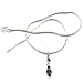 Sterling Silver Garnet Gemstone Pendant with Chain 1.75 Inches