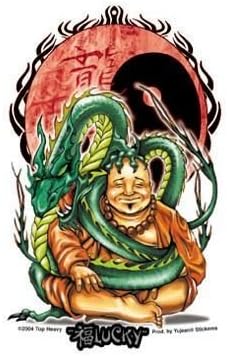 Top Heavy - Lucky Buddha - Sticker / Decal