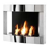 Stainless Steel Wall Mount Fireplace