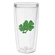 Shamrock 16 oz Insulated Beverage Tumbler, Clear