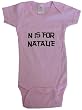 N IS FOR NATALIE / Hurry Up - Name-series - White or Pink Onesie / Baby T-shirt