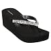 Women's Xhilaration® Lainee Embellished Wedge Flip Flops - Silver