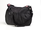 Amanda Quilted Diaper Bag in Black