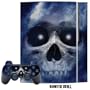 Playstation 3 Skin - System Console Skin and two PS3 Controller Skins - Haunted Skull