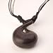 Maori wood hand carving pendant twist necklace tribal