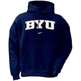 BYU Nike Navy Classic Hooded Sweatshirt