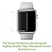 MouKou Apple Watch iWatch 42MM Screen Protectors 3-Pack Tempered Glass Screen Protector for iWatch 42MM ONLY