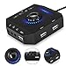 PHOINIKAS USB Hubs Audio Adapter External Stereo Sound Card with 3.5mm Headphone and Microphone Jack for Windows, Mac, Linux, PC, Laptops, Desktops, PS4 Computer External USB ?