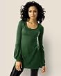 Flare-hem tunic sweater