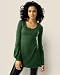 Flare-hem tunic sweater
