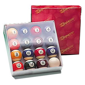 Childrens Toyshop  Kitchen & Housewares : Supapro Spots and Stripes Pool Balls - 1 7/8 inches (48mm)