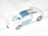 2007 Mystery Car Series Bugatti Veyron Ice White Opened Mattel Hot Wheels Collectible Collector Car