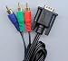Electronics : Video Cable VGA 15Pin Male to 3 x RCA Phono Plug 1.5m