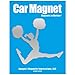 Cheerleader with Poms Car Magnet
