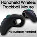 Handheld Wireless Trackball Mouse For Laptop Desktop PC w/ Laser pointer