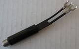 Black 75 Ohm to 300 Ohm Indoor Matching Transformer - Antenna TV Video Coaxial Twin Lead