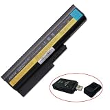 4400mAh Replacement IBM ThinkPad R60 R61 T60 T61 R60e T60p Series Laptop Battery IBM 40Y6799 ASM 92P1138/92P1140 FRU 92P1137/92P1139/92P1141 LENOVO 41U3196/1U3198 w/ an All In One USB 2.0 Card Reader As a Free Gift ( Replacement )