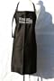 Black Embroidered Apron "Wax on Wax off"