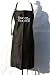 Black Embroidered Apron "Wax on Wax off"