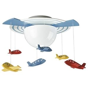 Massive 40153/55/10 Kico Avigo Aeroplane Ceiling Light  Multi Colour