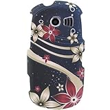 Hard Snap-on Rubberized With FLORAL GALAXY Design Faceplate Sleeve Cover Ca ....
