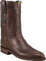LUCCHESE L3555 Mens Western Buffalo Calf Leather Cowboy Boots Antique Brown
