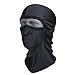 RefrigiWear Moisture Wicking Stretch Neoprene Ultra Clava with Micro Fleece Lining | Cold Weather Balaclava Face Mask (Black, X-Large)