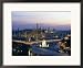 Wat Phra Kaew, the Temple of the Emerald Buddha, and the Grand Palace at Dusk in Bangkok, Thailand Framed Art Poster Print by Gavin Hellier, 22x18