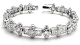41L%2BldS2ECL. SL160  Iced Out Silver CZ 12mm Mens Bracelet