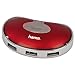 Hama USB 2.0 Hub 1:4 rot Bus powerot