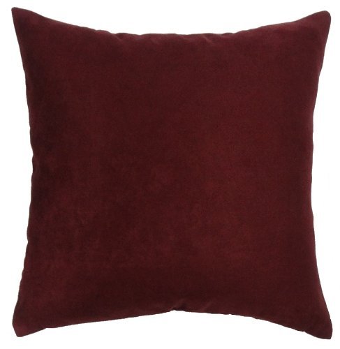 DreamHome - Solid Faux Suede Euro Pillow Cover, 26