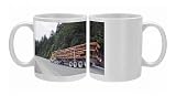 Photo Mugs of Logging truck in MacMillan Provincial Park, Vancouver Island, British Columbia, from Robert Harding
