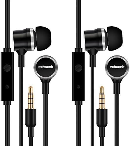Pergear In-Ear Headphone with Mic (2x Black)