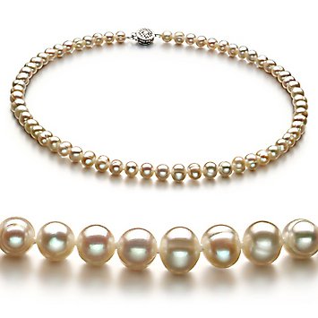 Bliss White 6-7mm A Freshwater Pearl Necklace 18 inch Princess Length