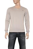 Mens G-Star Raw CL Line L/S V-Neck Knit Sweater in Light Charcoal