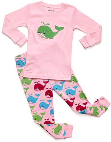 Leveret Whale 2 Piece Pajama 4 Year