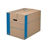 Bankers Box Smoothmove Moving & Storage Boxes, Large, 6 Pack (0062901)