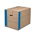 Fellowes Large SmoothMove Moving Box, 6 Pack, 18 x 18 x 24 Inches